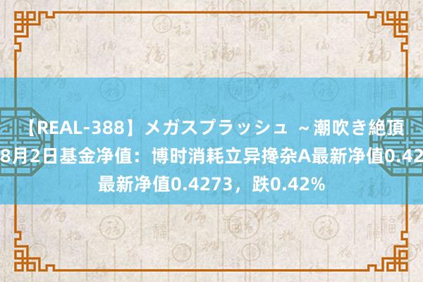 【REAL-388】メガスプラッシュ ～潮吹き絶頂スペシャル～ 8月2日基金净值：博时消耗立异搀杂A最新净值0.4273，跌0.42%